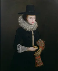 Porträt von Hester Crispe (geb. Ireland), c.1620